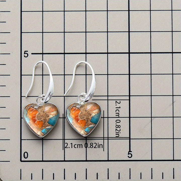 Vintage Bohemian Imitation Turquoise Earrings