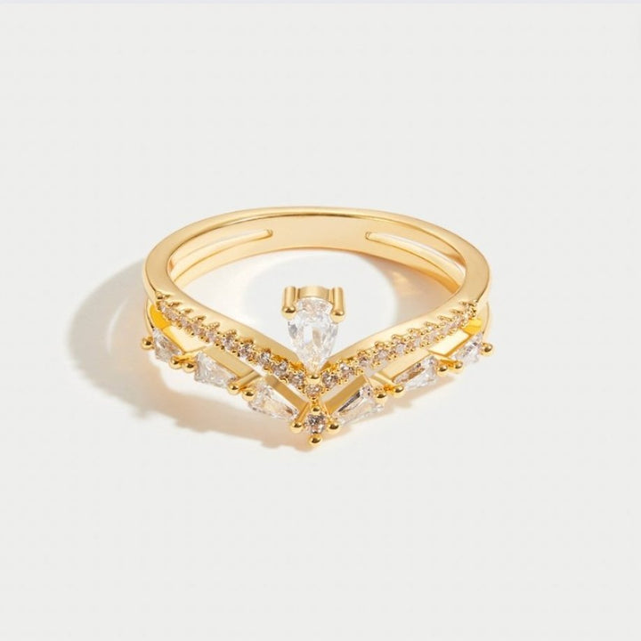 Radiant Crystal Elegance Ring