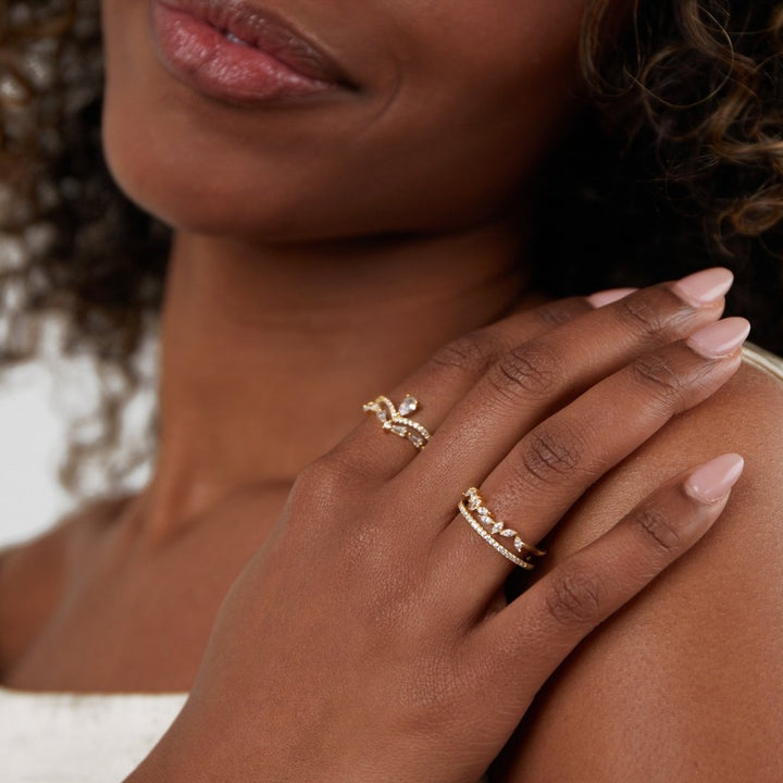 Radiant Crystal Elegance Ring