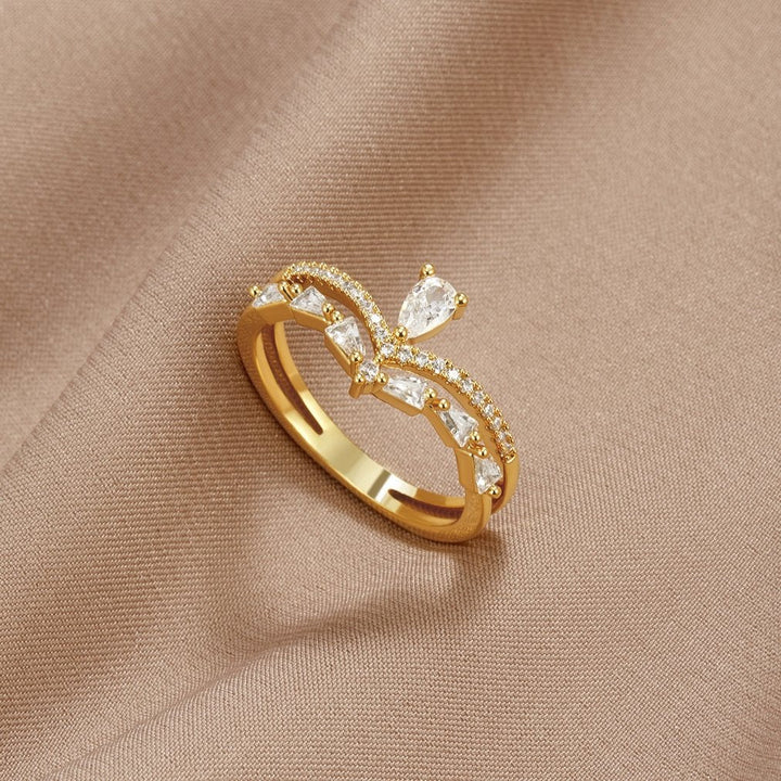 Radiant Crystal Elegance Ring