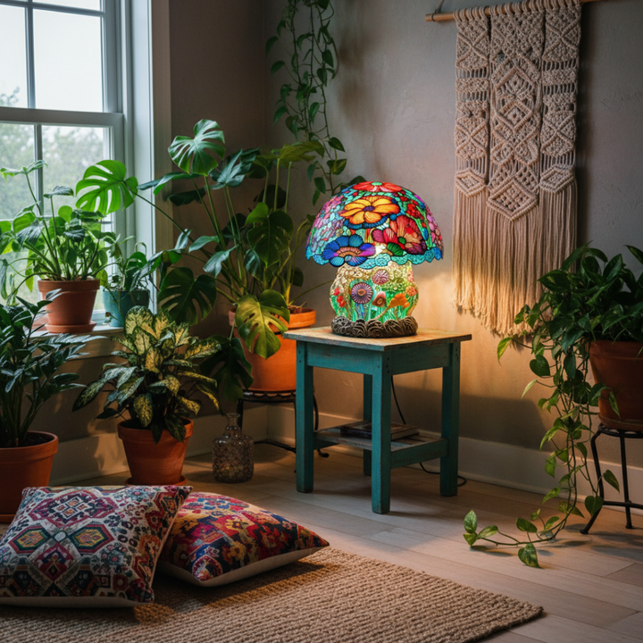 Huurteinen Sieni Lamppu