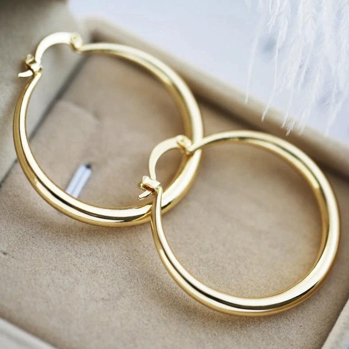 Radiance - Large Gold Hoops