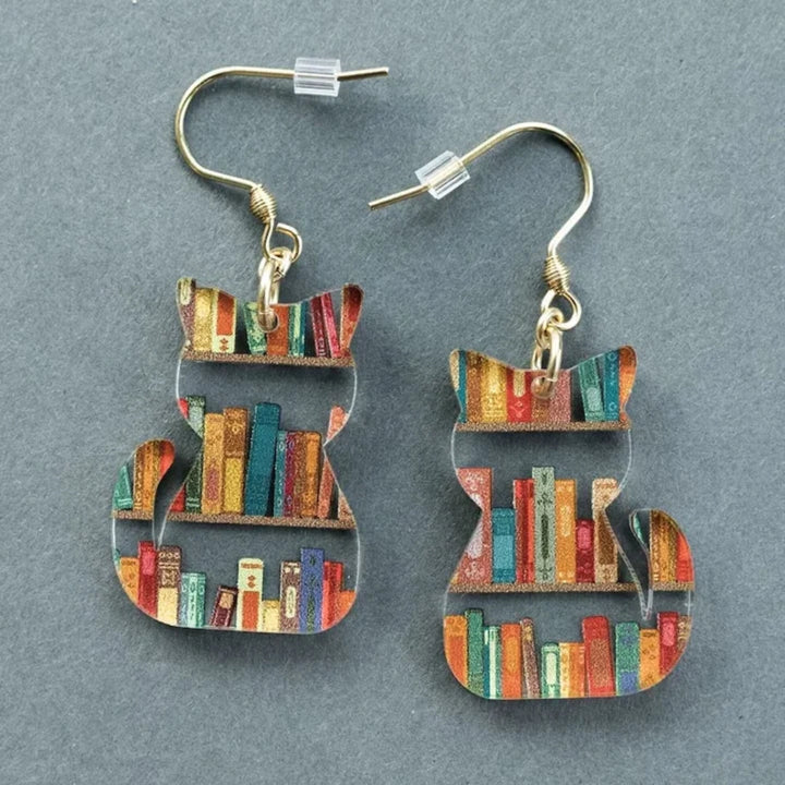 Vintage Multicolour Cat Earrings