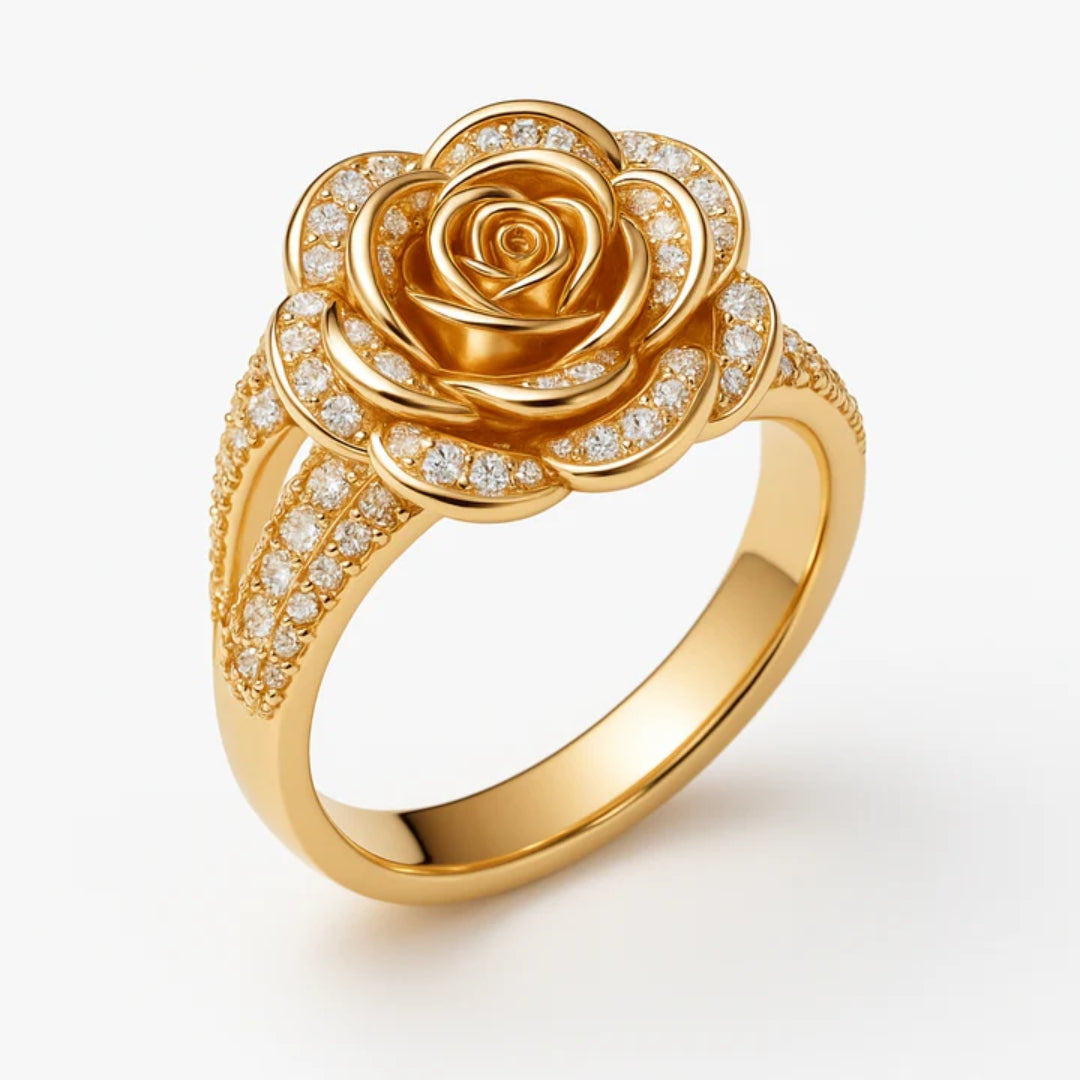 Exotic Rose Gold Zirconia Ring