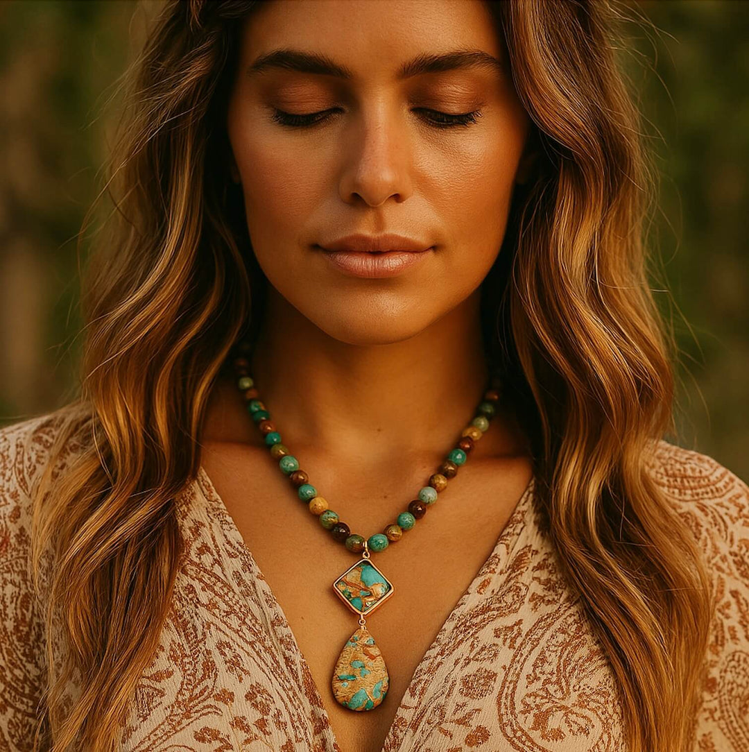 Intense Jasper Spiritual Necklace