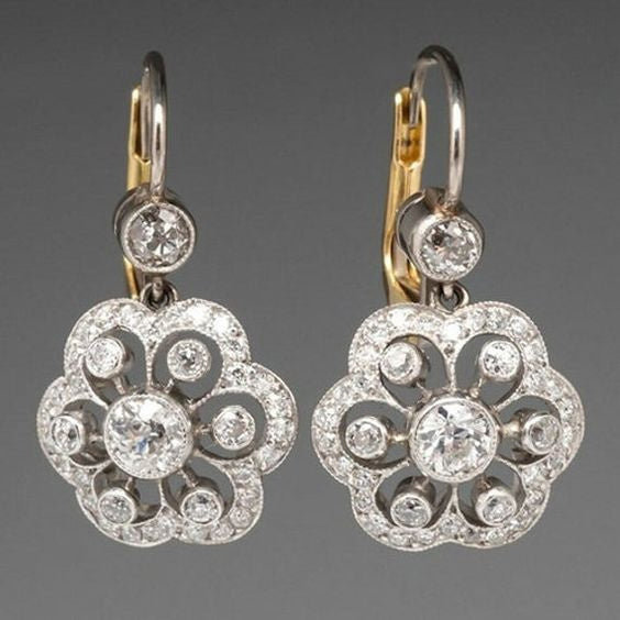 Crystal Mandala Earrings Elegance Touch