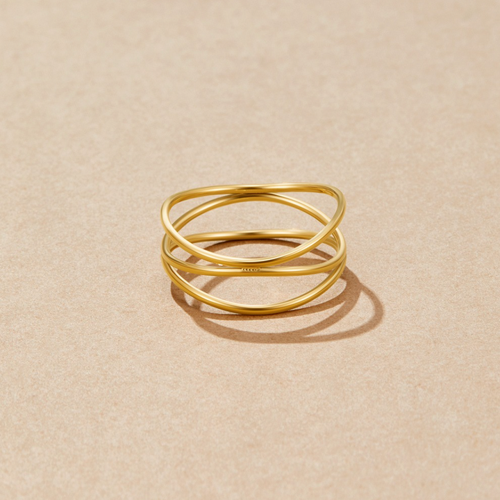Gold Infinity Loop Ring