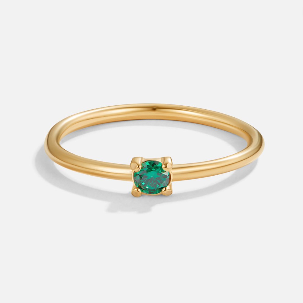 Gold Rings Featuring Birthstones