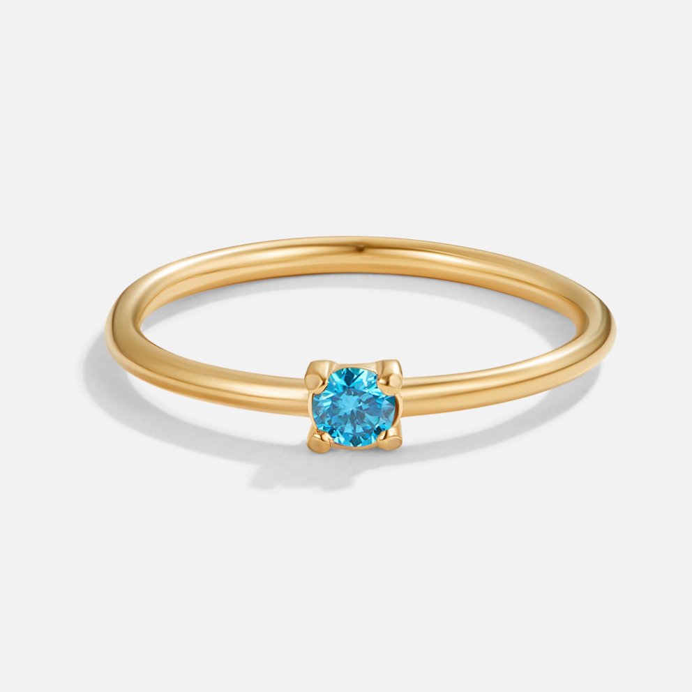 Gold Rings Featuring Birthstones