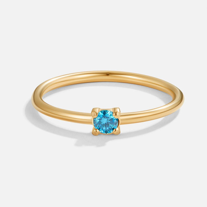 Gold Rings Featuring Birthstones