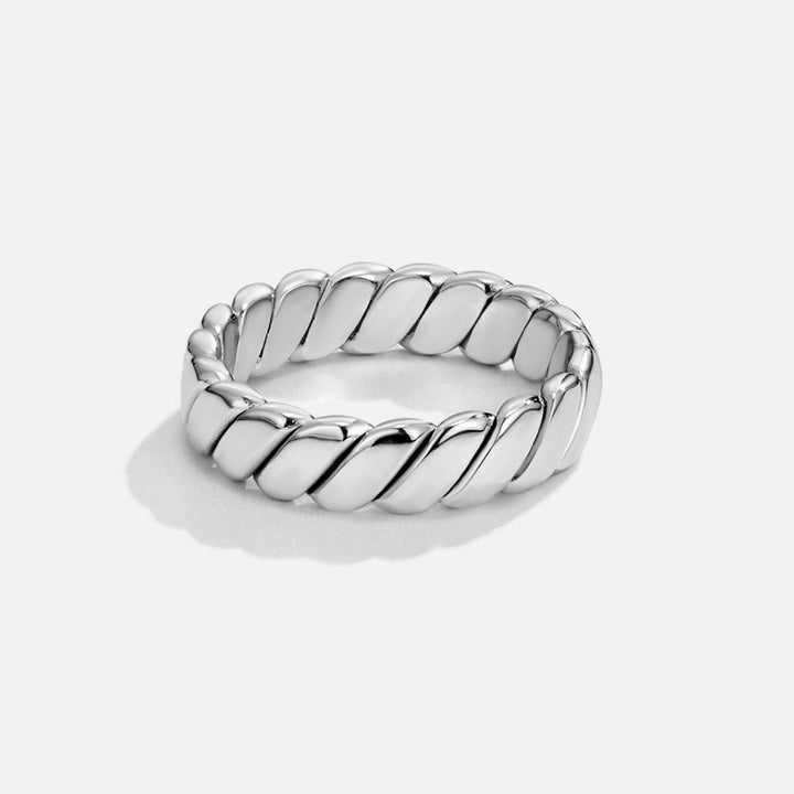 Calira Silver Twisted Infinity Ring