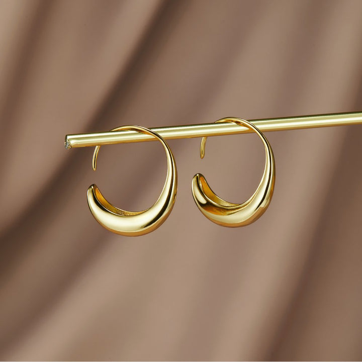 China - Drop Hoop Earrings