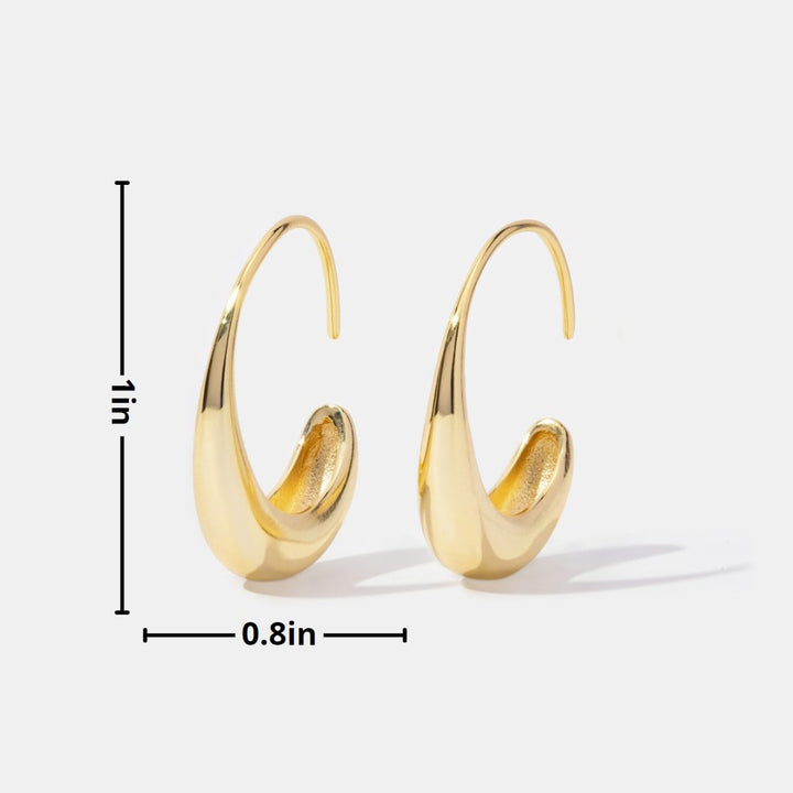 China - Drop Hoop Earrings