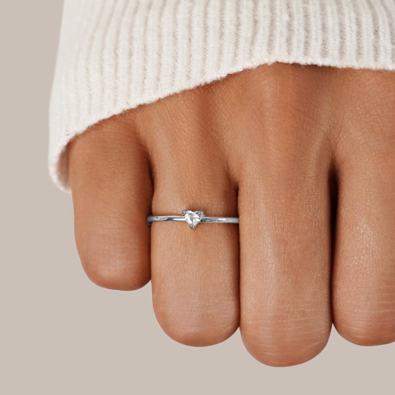 Crystal Heart Ring - 'Little Love' Collection