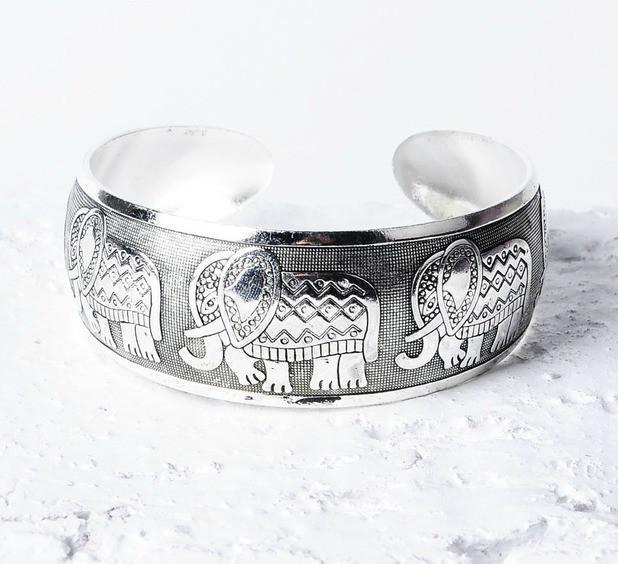 Silver Boho Cuff Bracelet